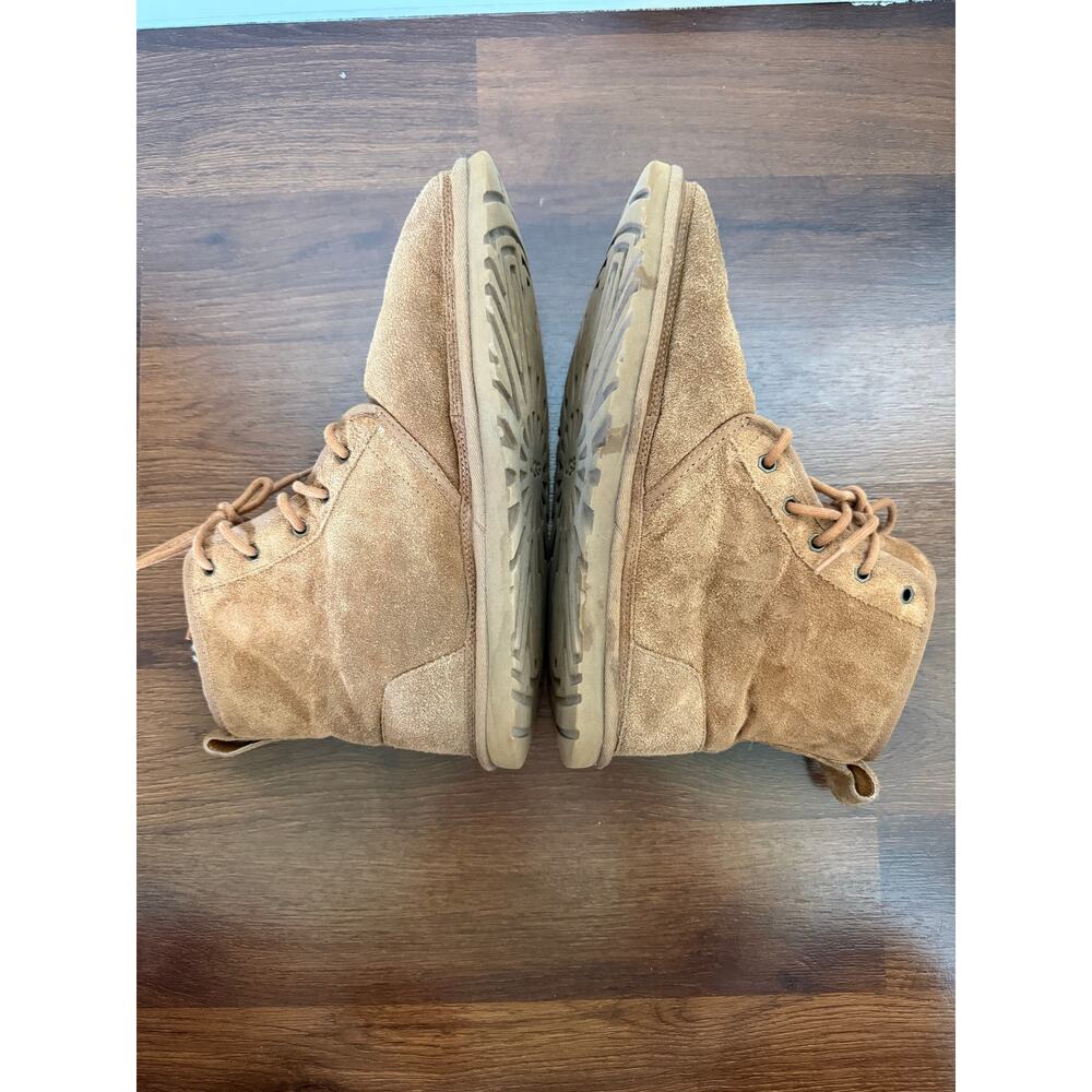 UGG Men's Harkley Lace Up Suede Chukka Boots Chestnut Brown Sz 11 - Picture 4 of 9